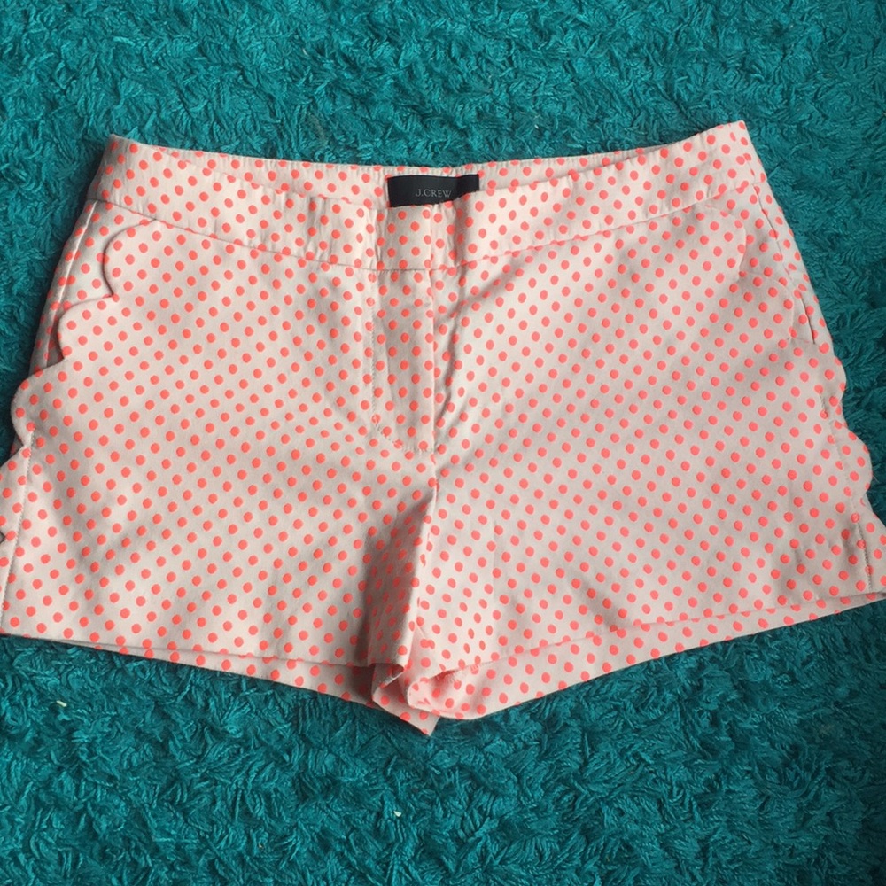 Pink polka dot shorts